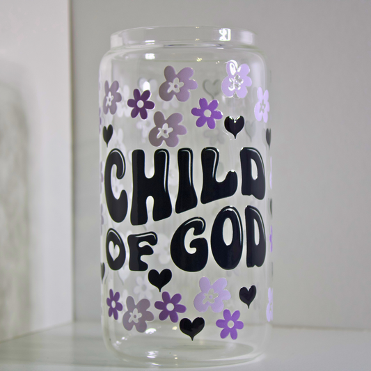Child Of God Glass Cup