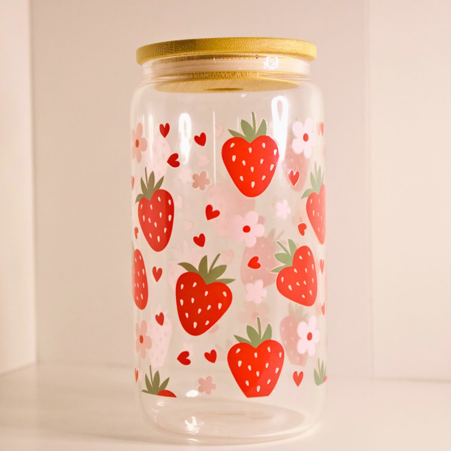 Strawberry Glass Cup